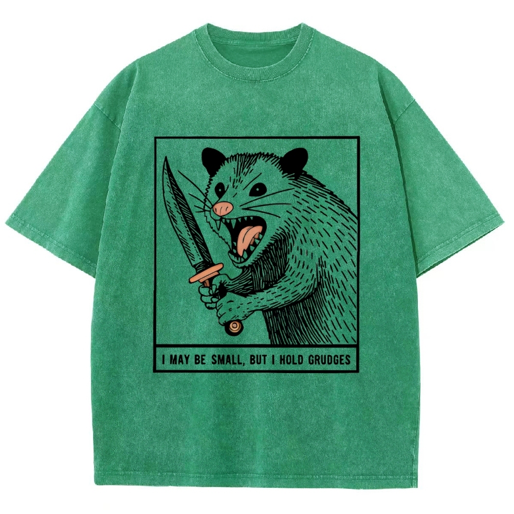 Possum With A Knife Washed T-Shirt