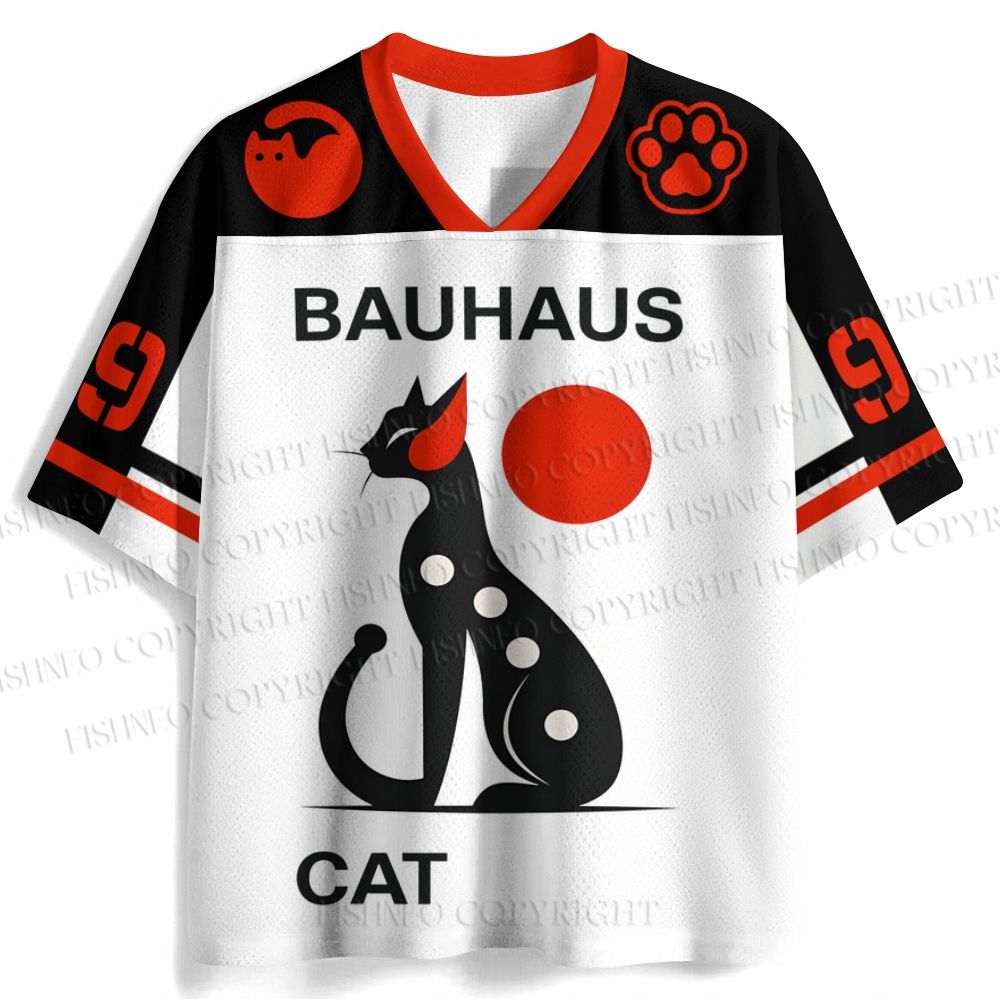 Bauhaus Cat Jersey Shirts