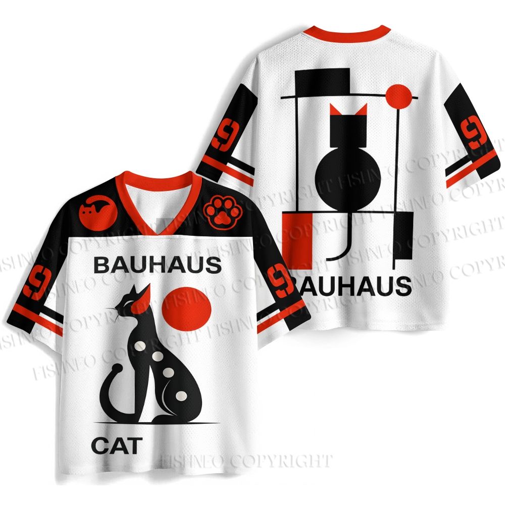 Bauhaus Cat Jersey Shirts