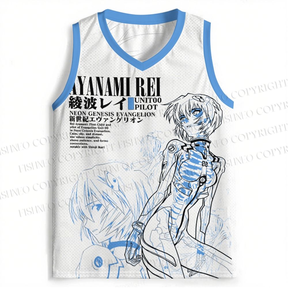Neon Genesis Evangelion Rei Jersey Tank
