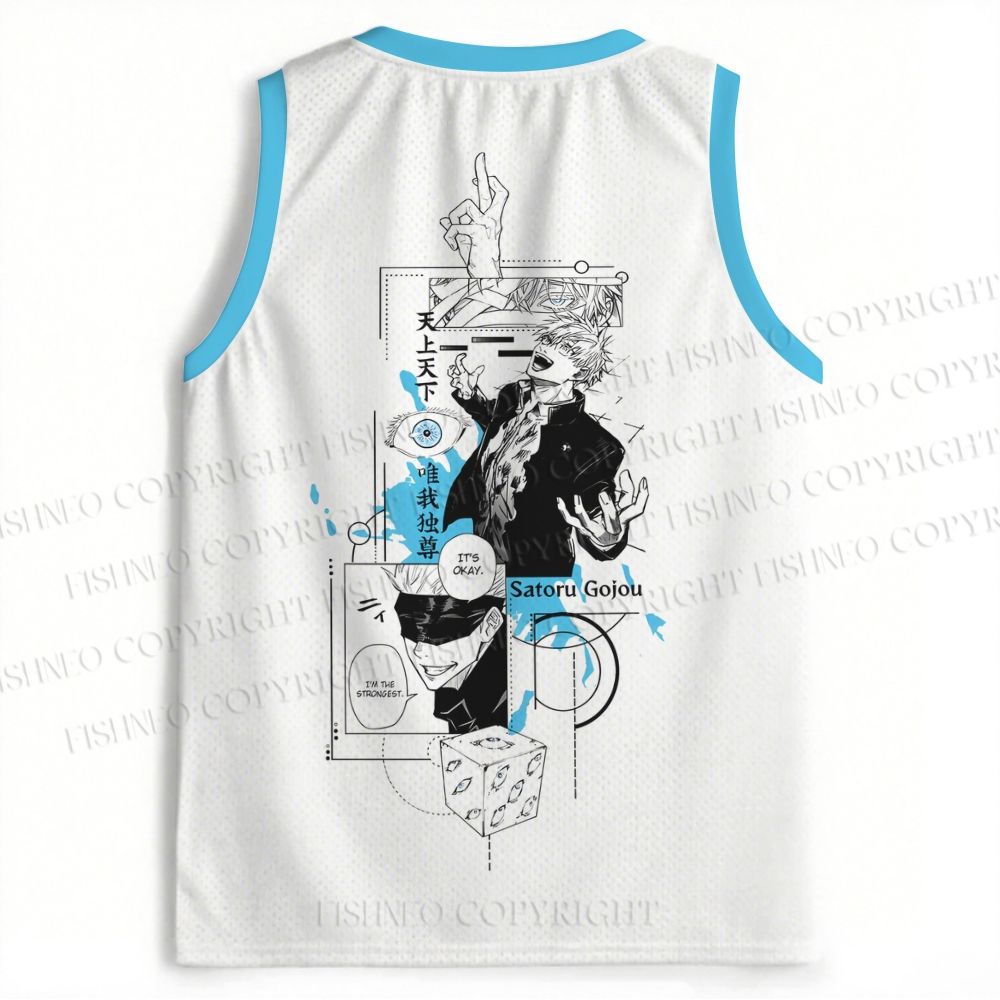 Jujutsu Kaisen Satoru Gojo Printed Jersey Tank
