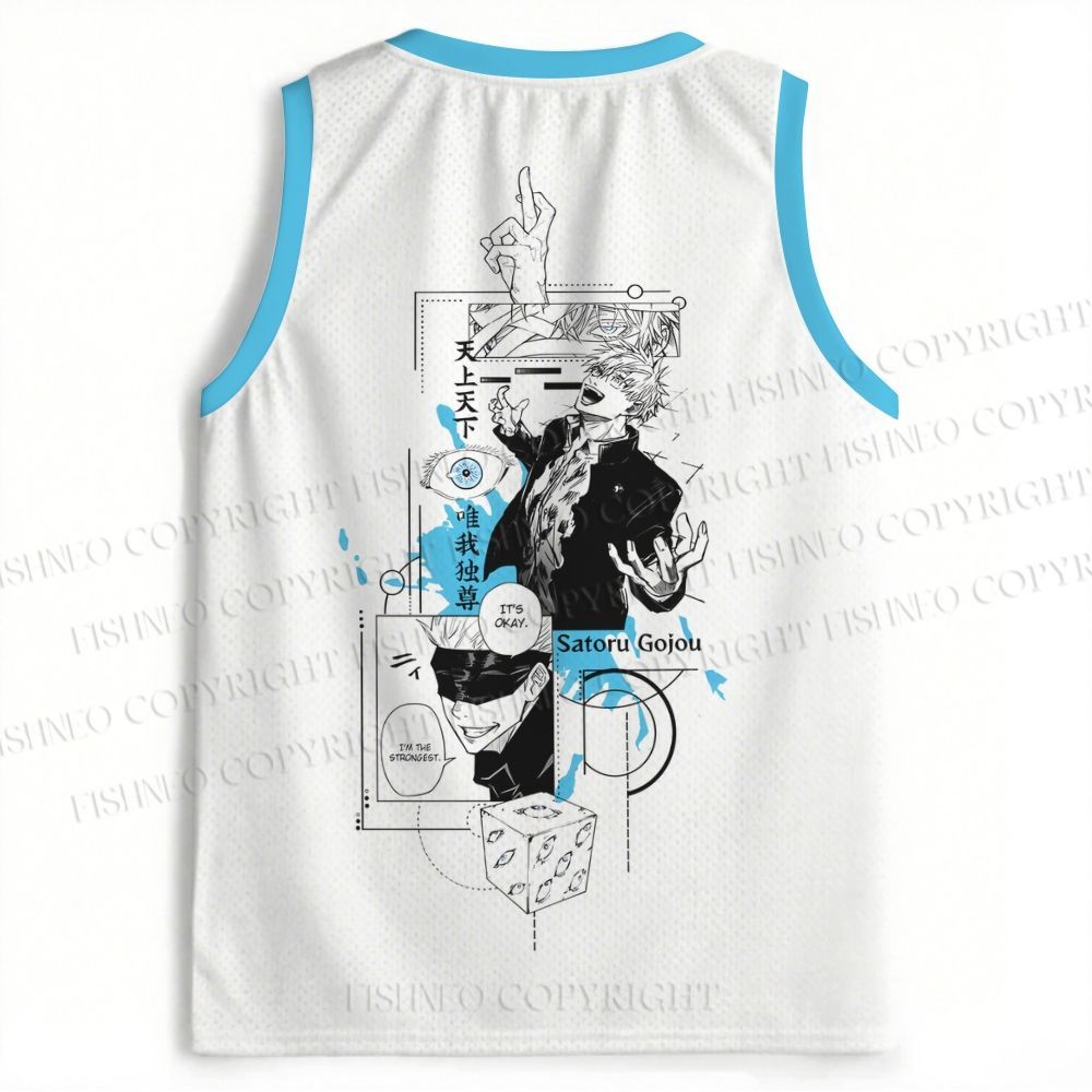 Jujutsu Kaisen Satoru Gojo Printed Jersey Tank