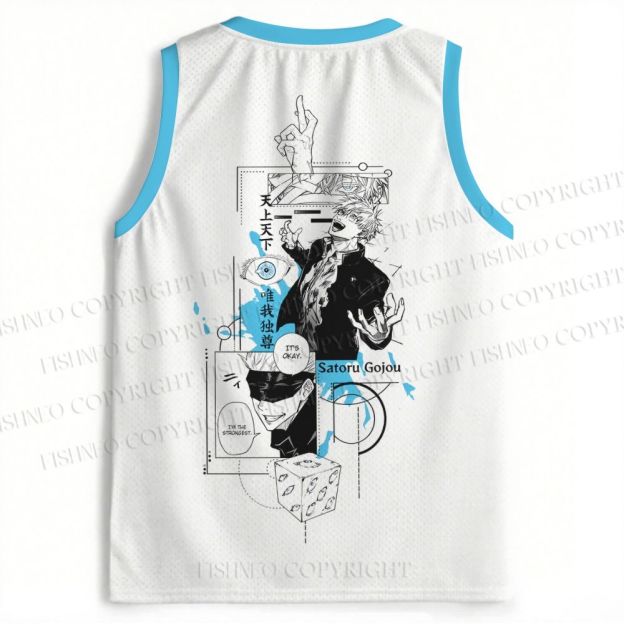 Jujutsu Kaisen Satoru Gojo Printed Jersey Tank