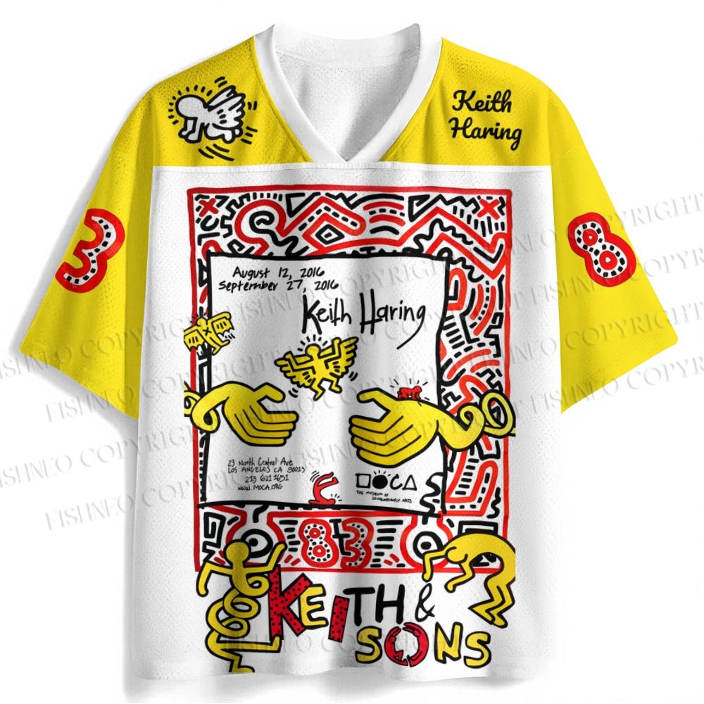 Keith Haring Number 83 Jersey Shirts