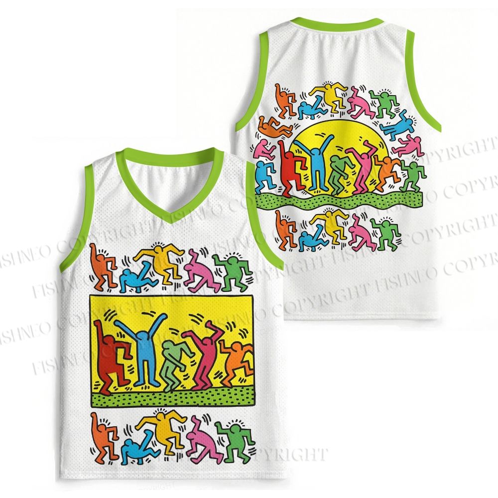 Keith Haring Dancing Figures Jersey Tank