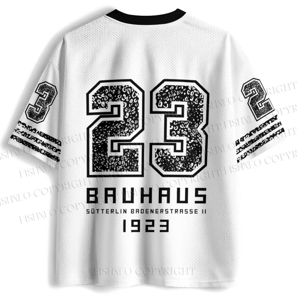 Bauhaus Style Leopard Jersey Shirts