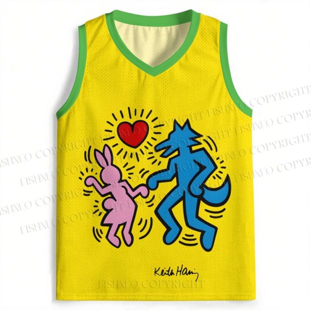 Keith Haring Furry Dance  Jersey Tank