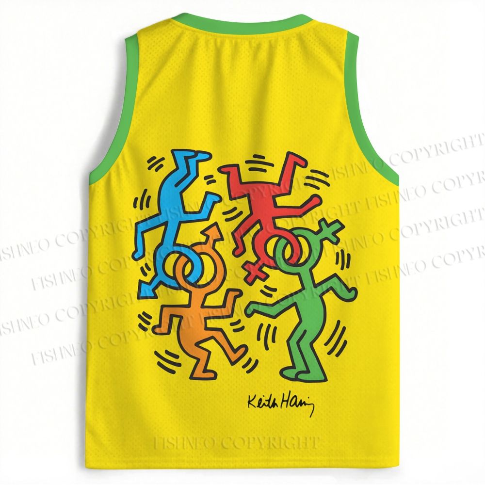 Keith Haring Furry Dance  Jersey Tank