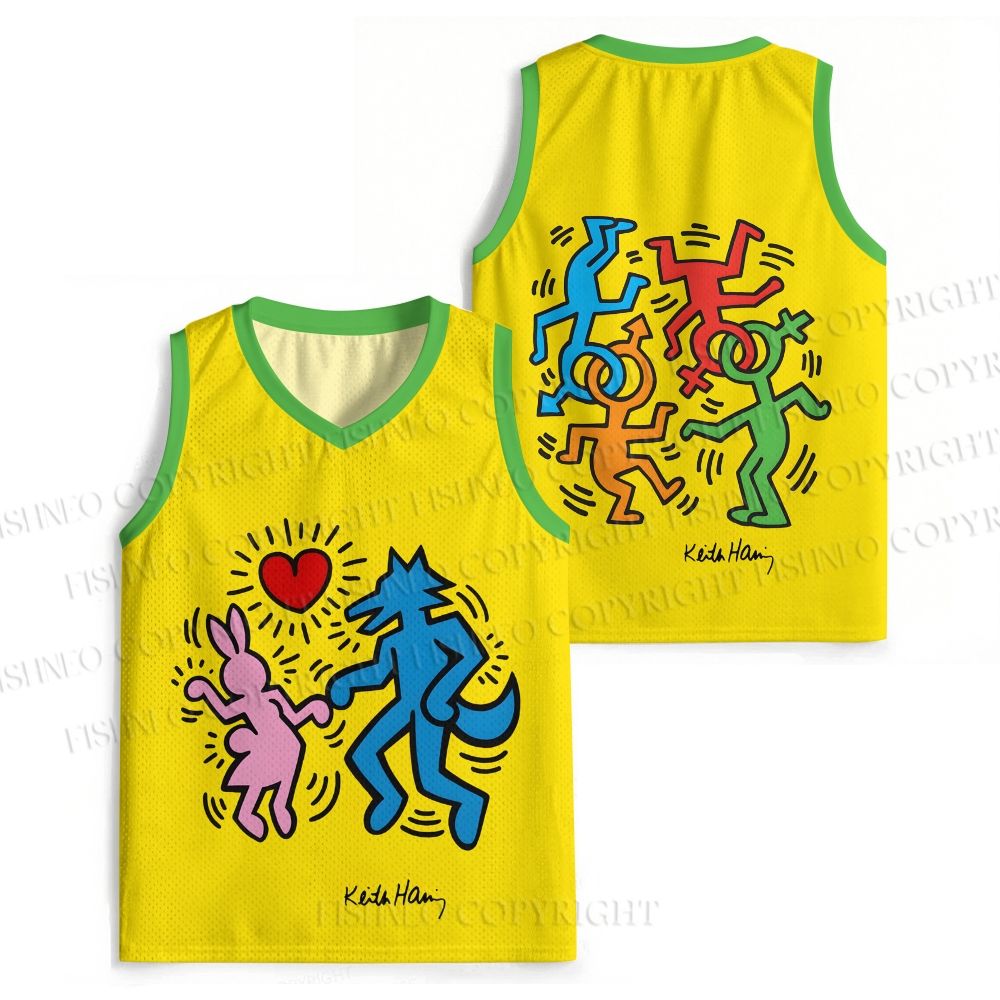 Keith Haring Furry Dance  Jersey Tank