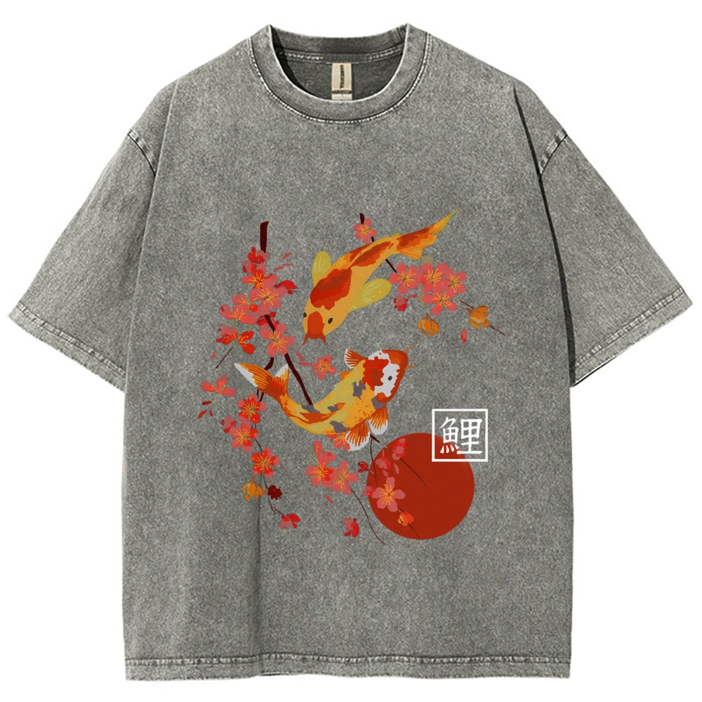 Japanese Koi Washed T-Shirt