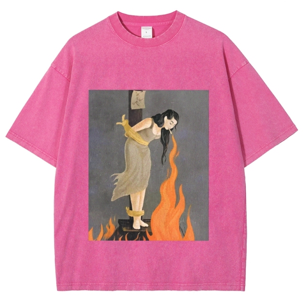 Unisex STAY CALM Printed Washed Tee