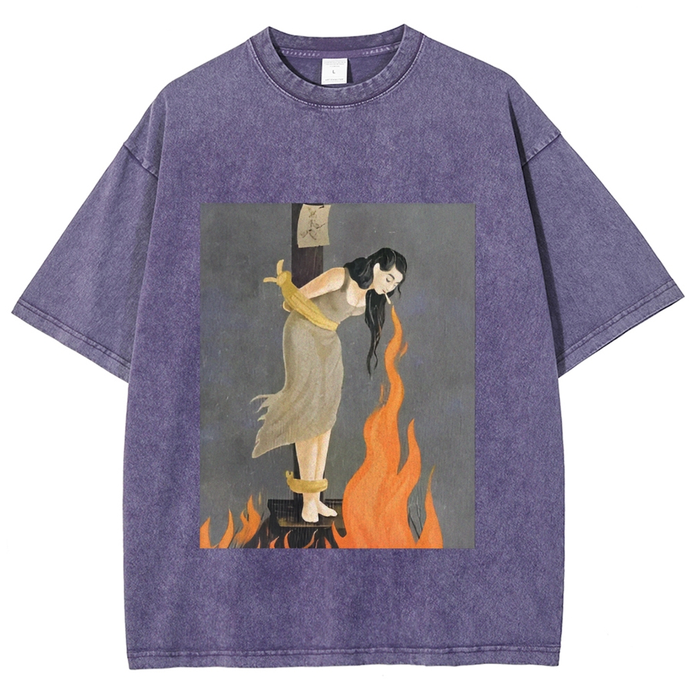 Unisex STAY CALM Printed Washed Tee
