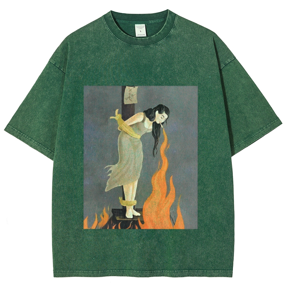 Unisex STAY CALM Printed Washed Tee