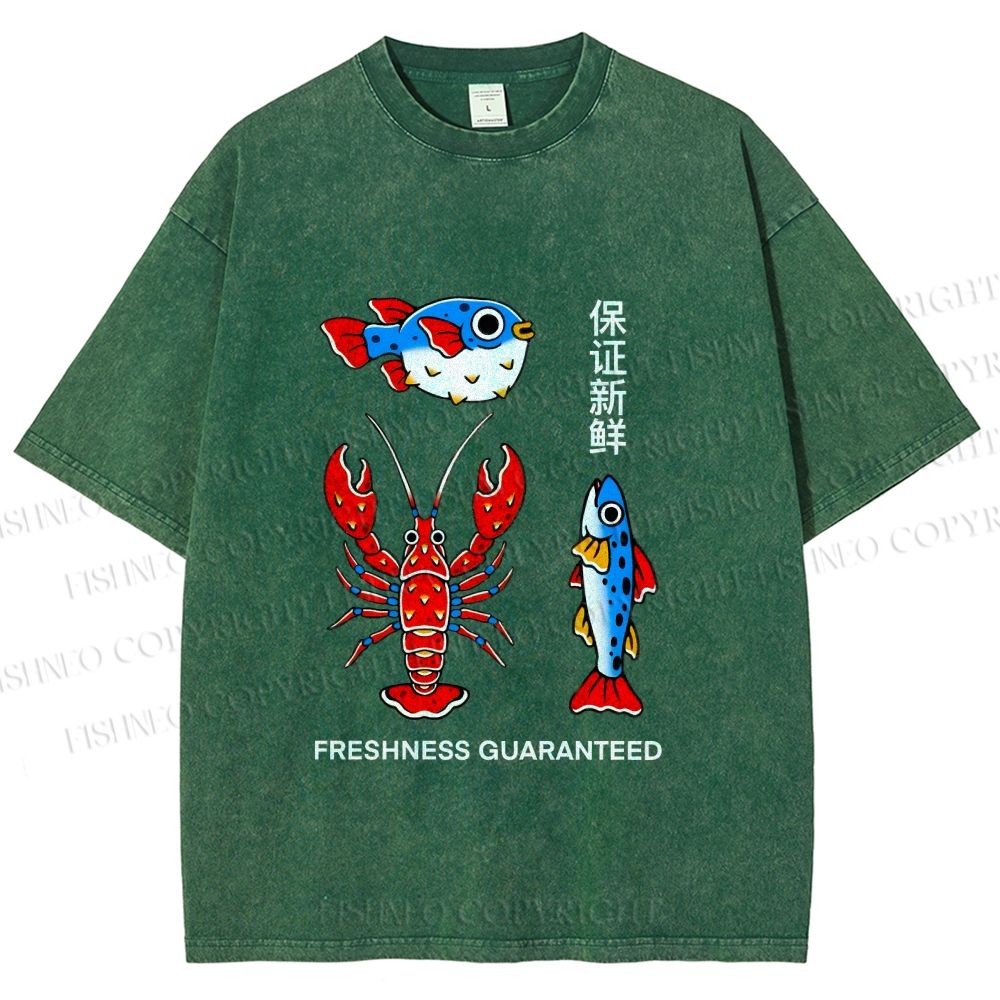 Unisex Guaranteed Freshness Printed Washed Tee
