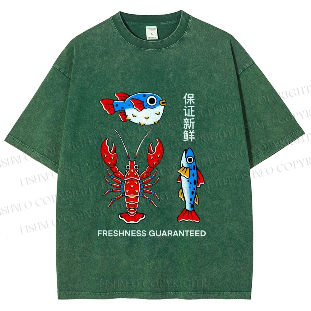 Unisex Guaranteed Freshness Printed Washed Tee