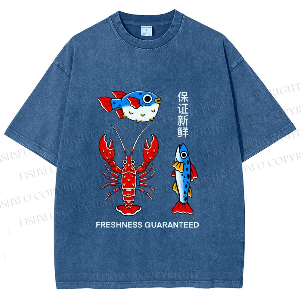 Unisex Guaranteed Freshness Printed Washed Tee