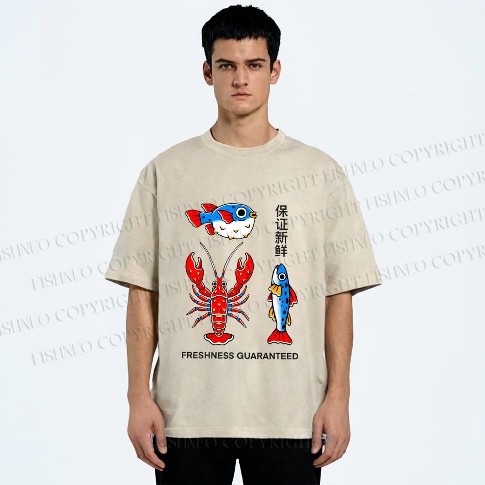 Unisex Guaranteed Freshness Printed Washed Tee