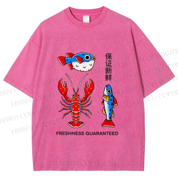 Unisex Guaranteed Freshness Printed Washed Tee