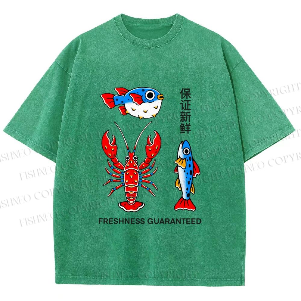 Unisex Guaranteed Freshness Printed Washed Tee