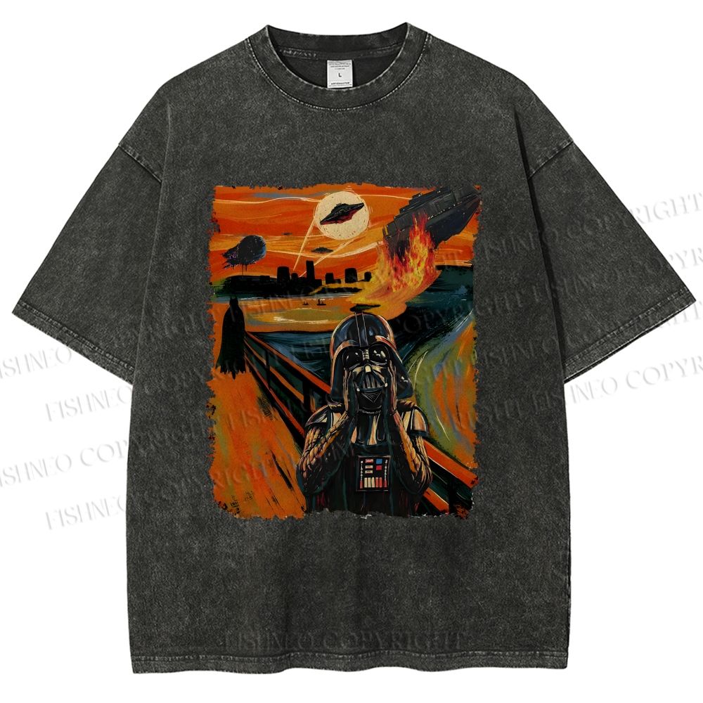 Unisex Star Wars: The Scream Printed Washed Tee