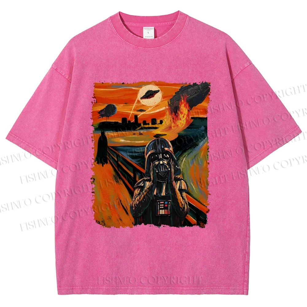 Unisex Star Wars: The Scream Printed Washed Tee