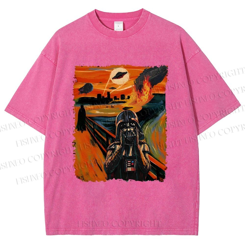 Unisex Star Wars: The Scream Printed Washed Tee