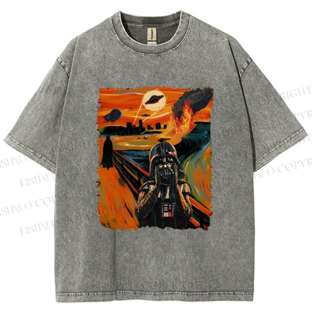 Unisex Star Wars: The Scream Printed Washed Tee