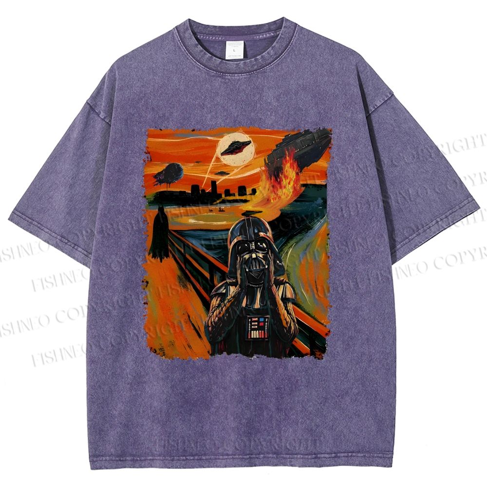 Unisex Star Wars: The Scream Printed Washed Tee