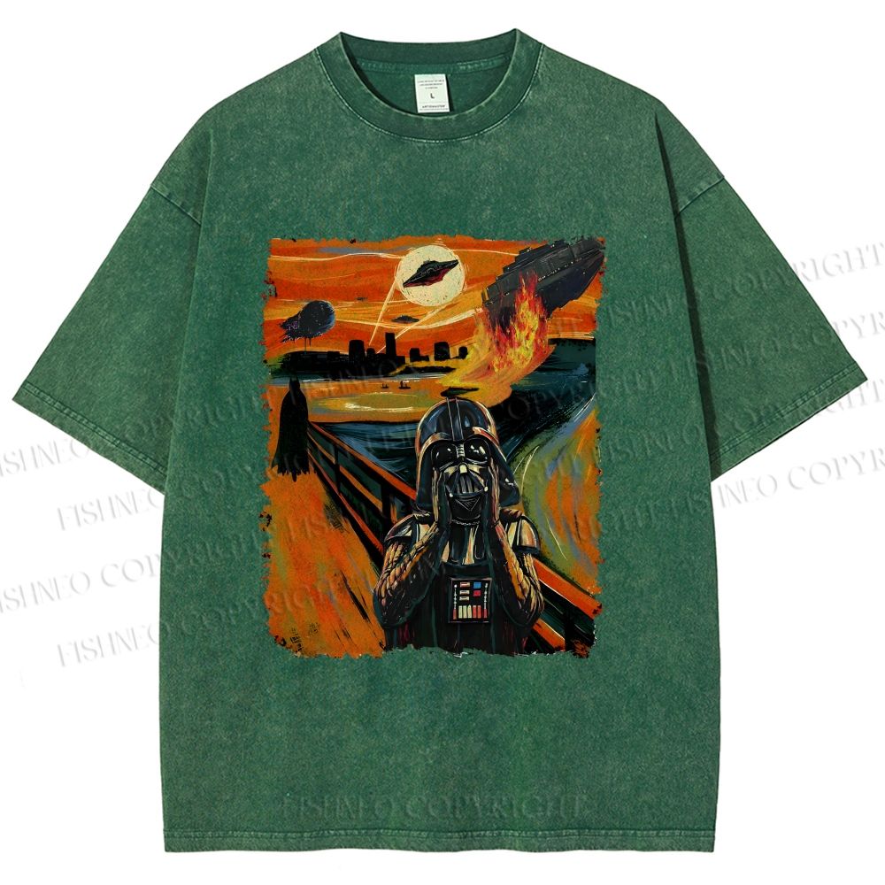 Unisex Star Wars: The Scream Printed Washed Tee