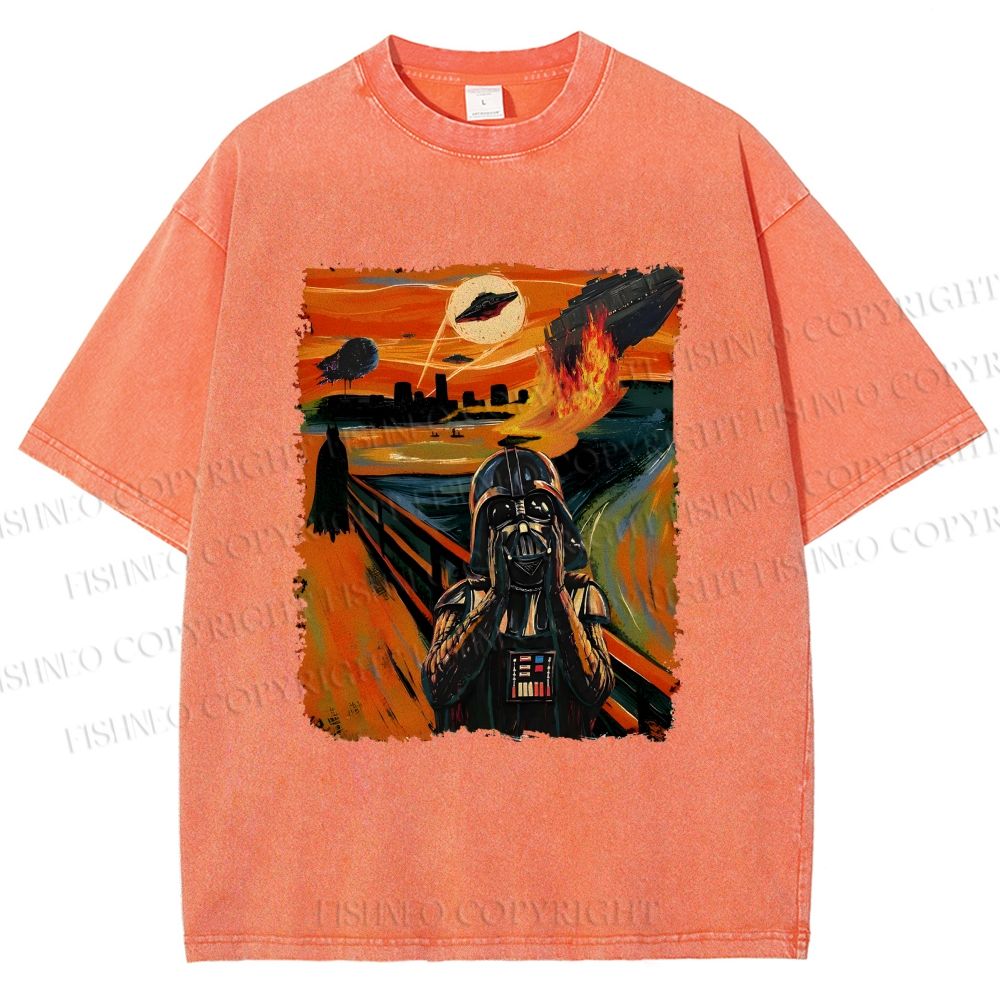 Unisex Star Wars: The Scream Printed Washed Tee