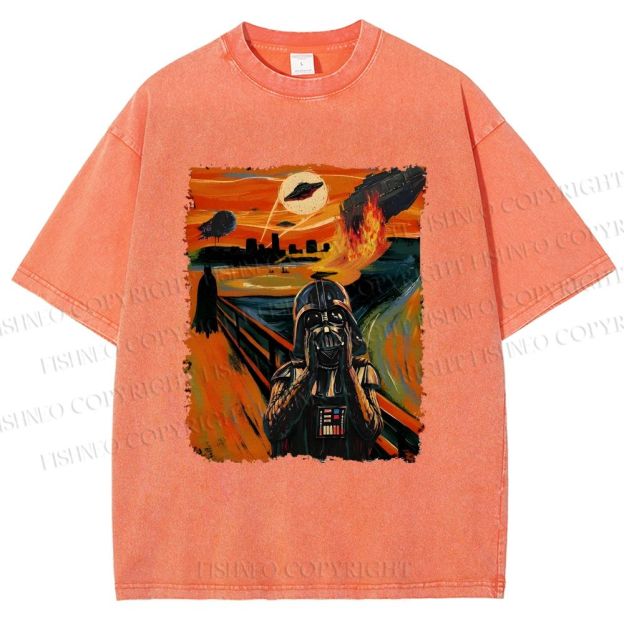 Unisex Star Wars: The Scream Printed Washed Tee