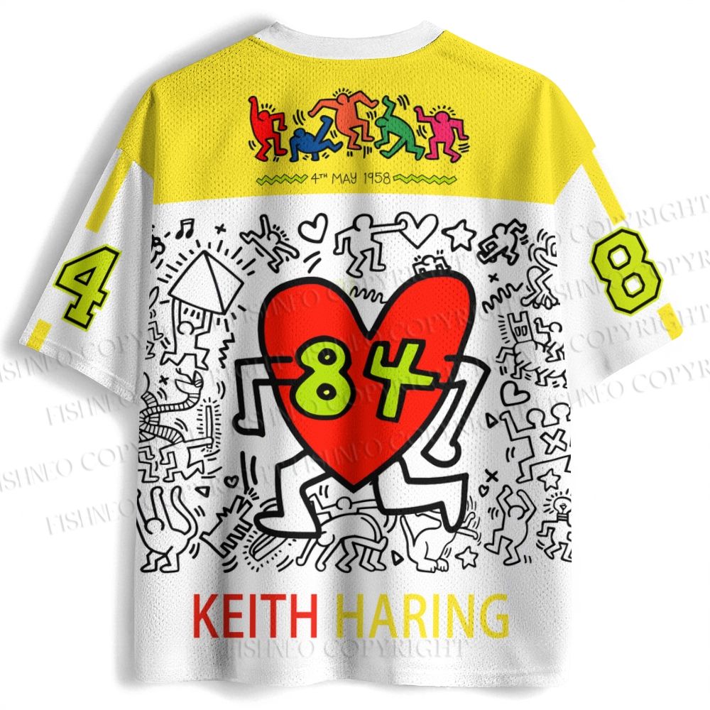 Keith Haring Dancing Figures Jersey Shirts