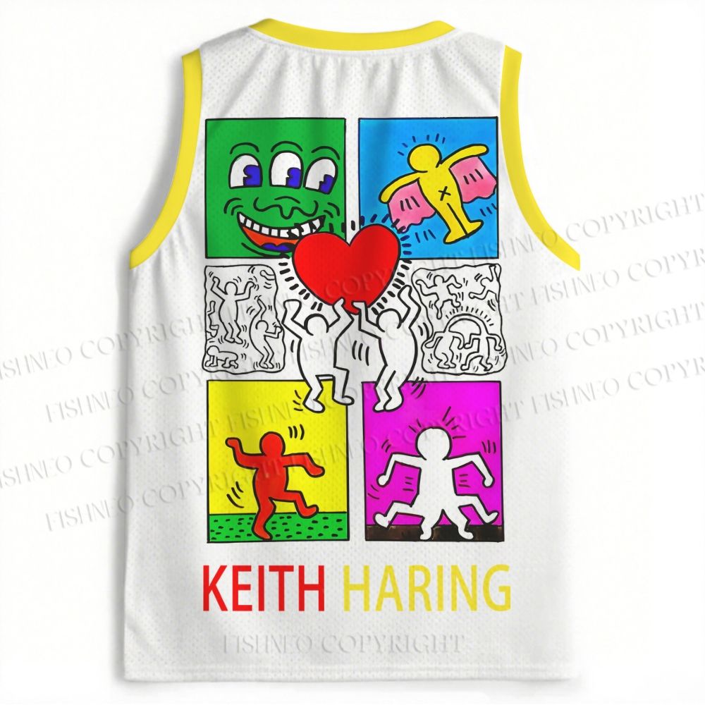 Keith Haring Dancing Figures Jersey Tank