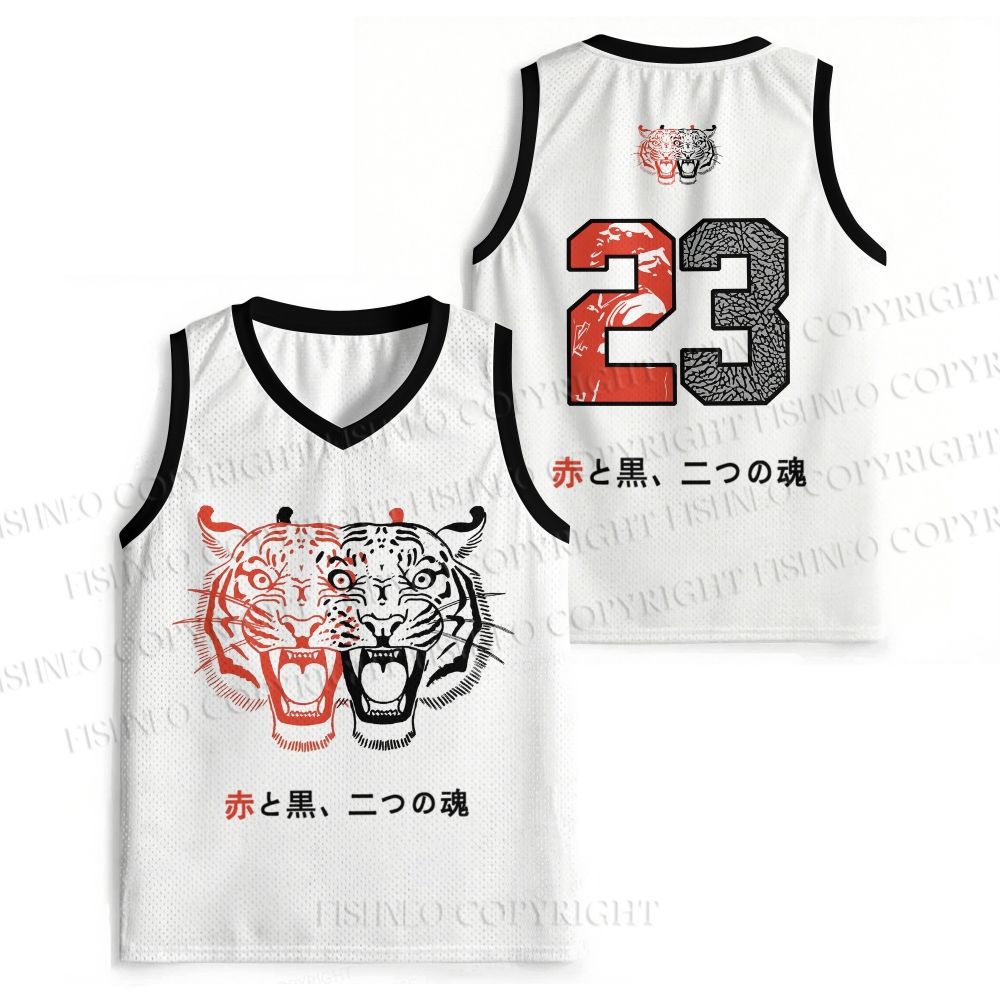 Classic Patchwork Tiger Printed Jersey Tank