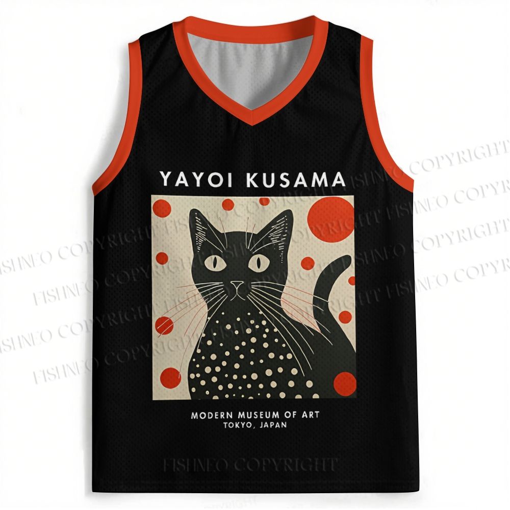 Yayoi Kusama Cat Printed Jersey Tank