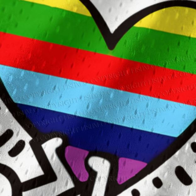 Keith Haring In Love Rainbow Jersey Tank