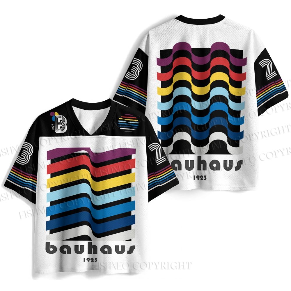 Bauhaus Color Geometry Jersey Shirts