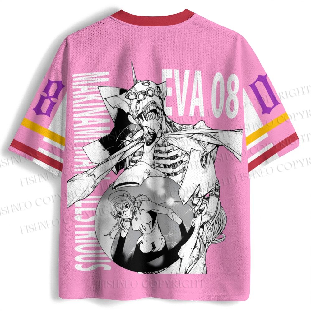 Neon Genesis Evangelion Unit 08 Jersey Shirts