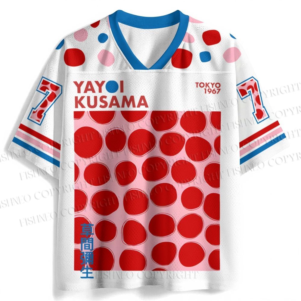 Yayoi Kusama Red Dots Jersey Shirts