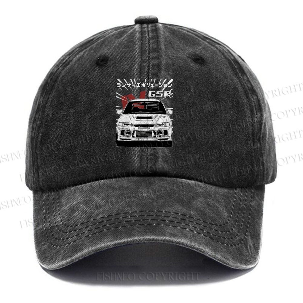 Unisex GSR Car Vintage Casual Washed Cap