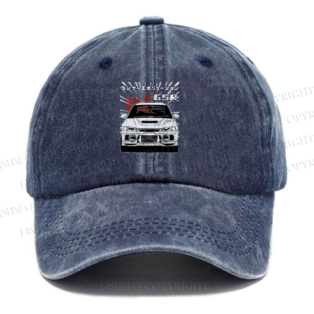Unisex GSR Car Vintage Casual Washed Cap