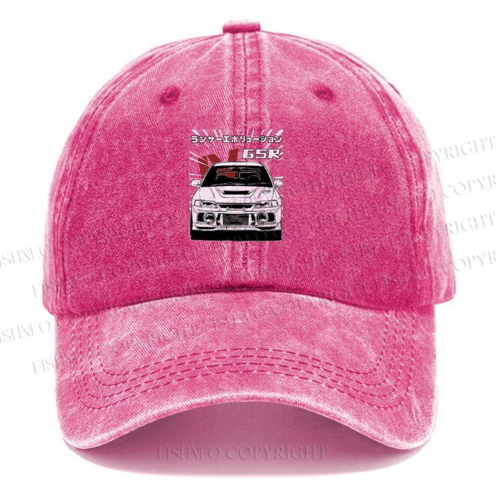 Unisex GSR Car Vintage Casual Washed Cap
