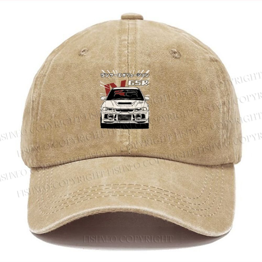 Unisex GSR Car Vintage Casual Washed Cap