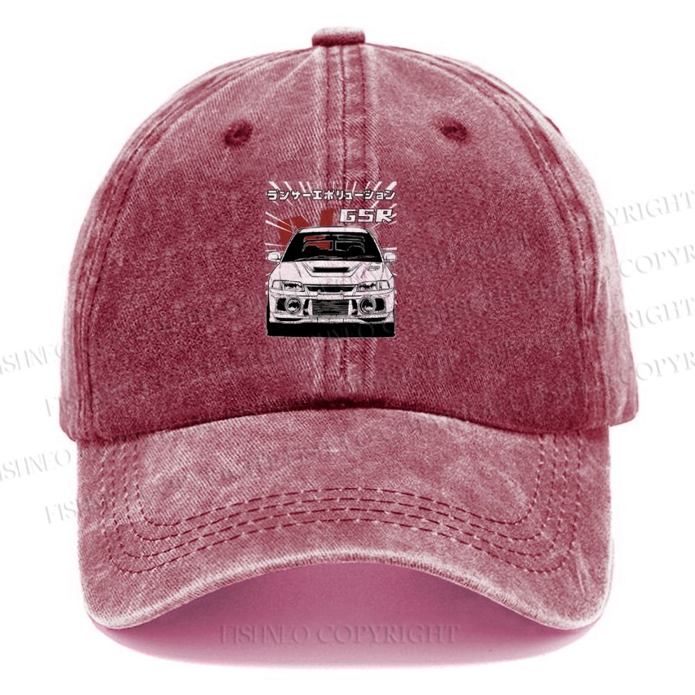 Unisex GSR Car Vintage Casual Washed Cap