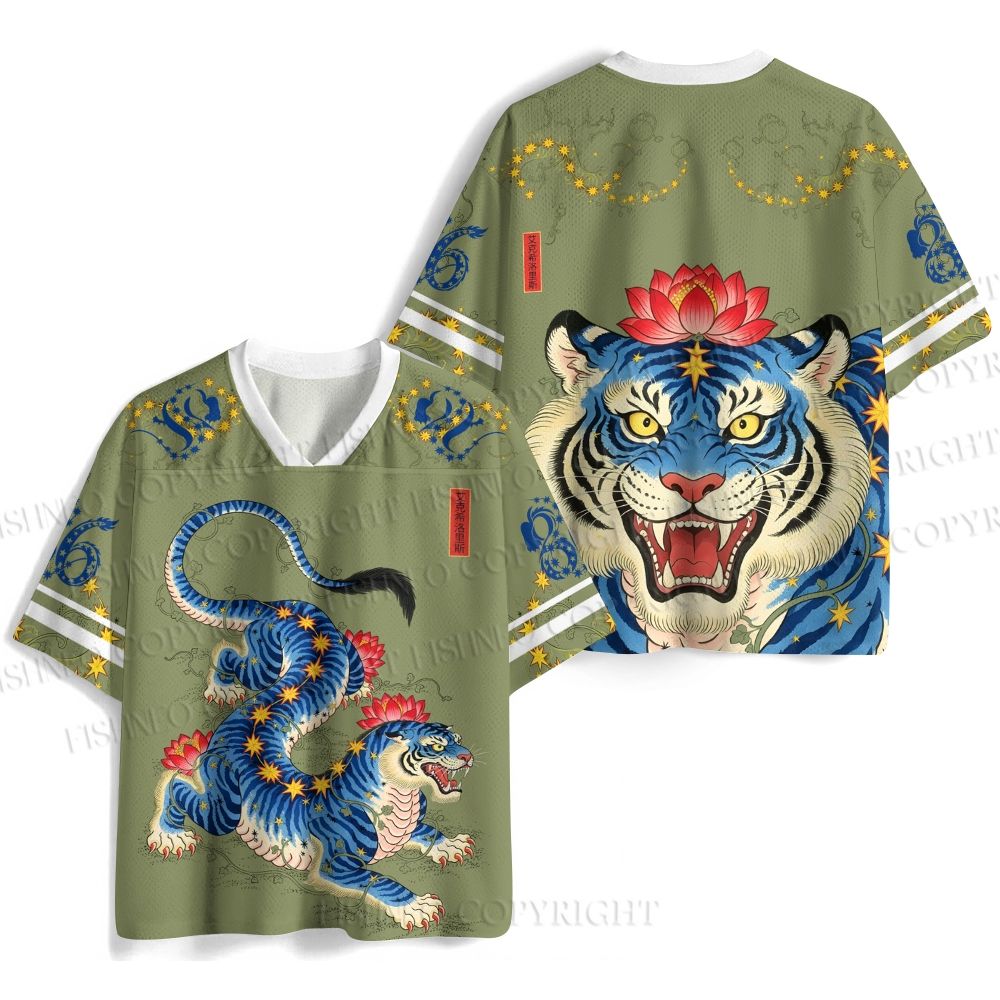 Lotus And Tiger Jersey Shirts