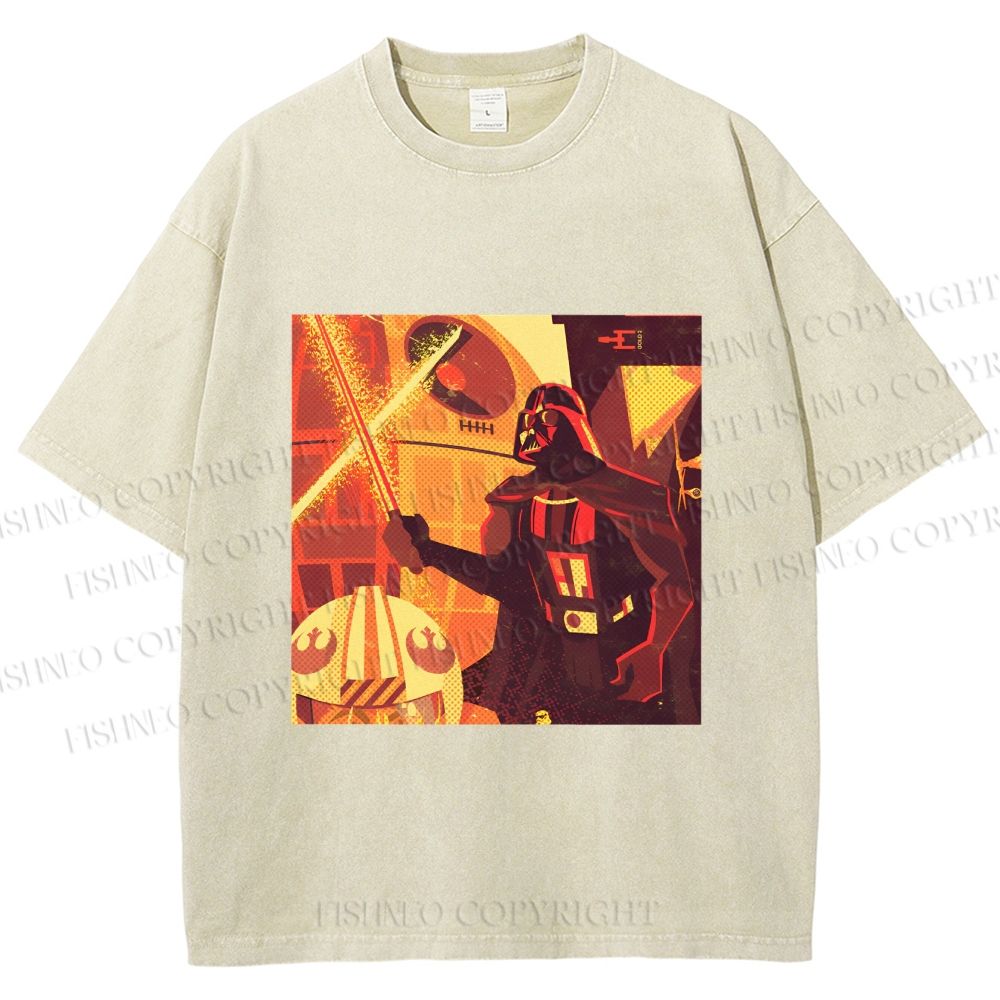 Unisex Star Wars Darth Vader Printed Washed Tee