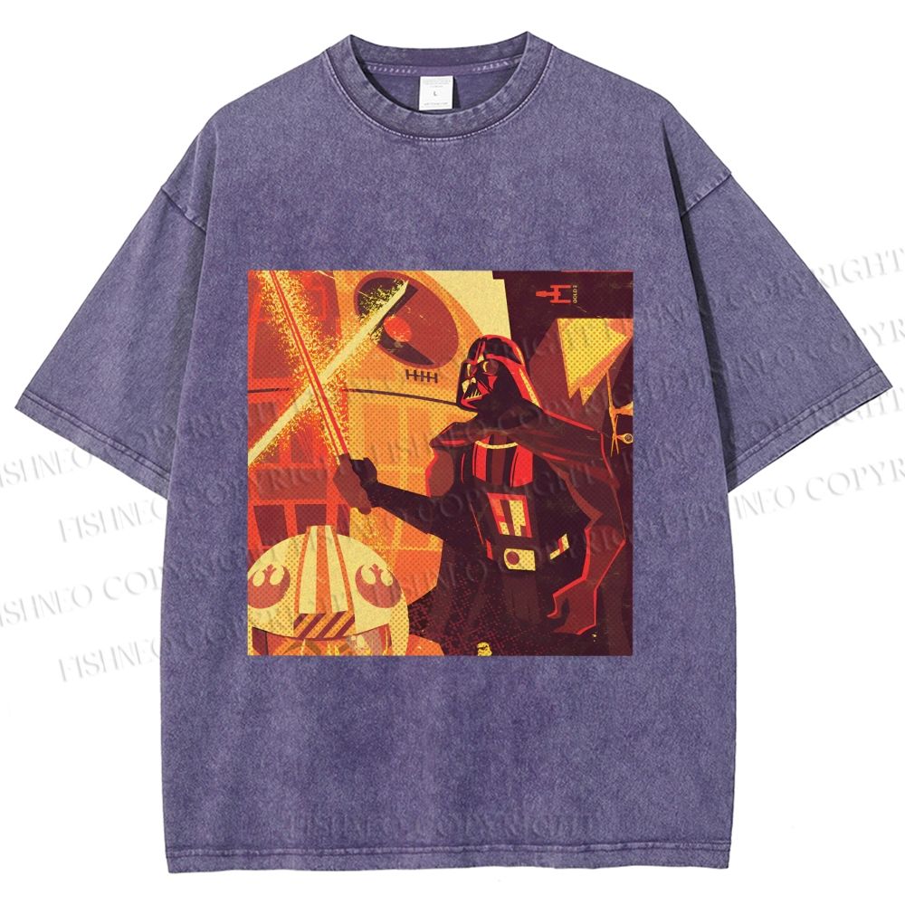 Unisex Star Wars Darth Vader Printed Washed Tee
