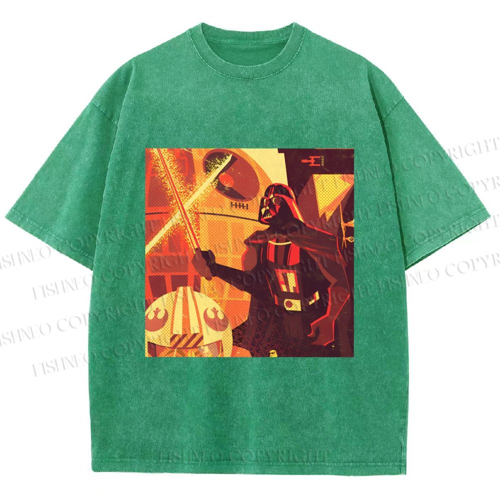 Unisex Star Wars Darth Vader Printed Washed Tee