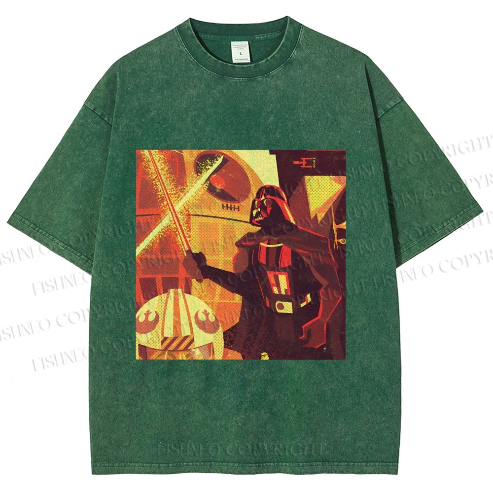 Unisex Star Wars Darth Vader Printed Washed Tee