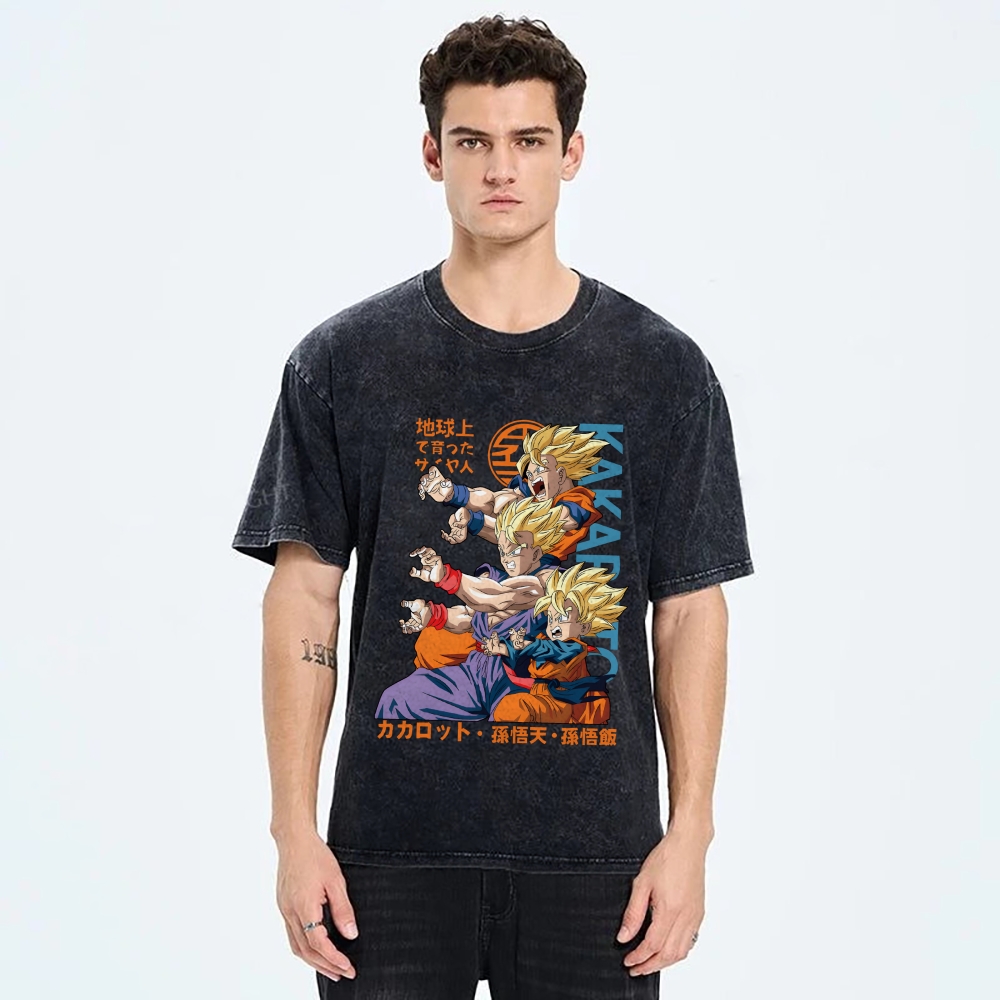 Goku Vintage Japanese Washed T-Shirt
